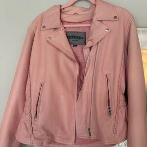 Pink Leather Jacket